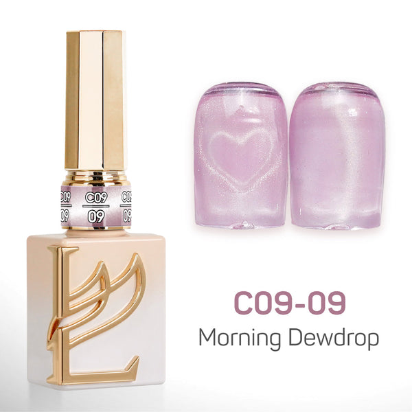 LAVIS Cat Eyes C09 - Set 24 Colors - Gel Polish 0.5 oz - Morning Dewdrop Collection