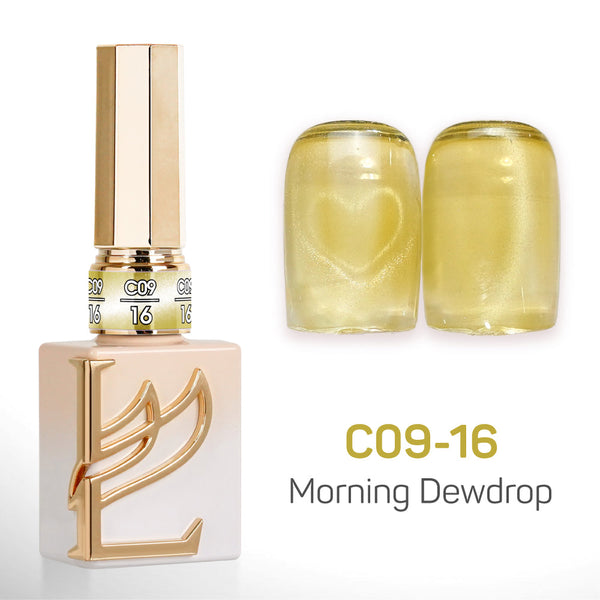 LAVIS Cat Eyes C09 - Set 24 Colors - Gel Polish 0.5 oz - Morning Dewdrop Collection