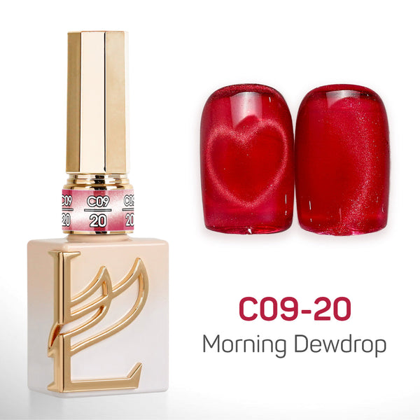 LAVIS Cat Eyes C09 - Set 24 Colors - Gel Polish 0.5 oz - Morning Dewdrop Collection
