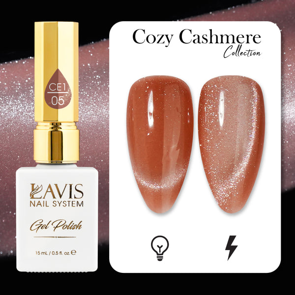 LAVIS Cat Eyes CE1 - 05 - Gel Polish 0.5 oz - Cozy Cashmere Collection