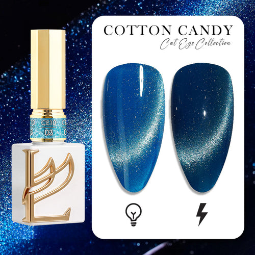 LAVIS Cat Eyes CE10 - 03 (Ver1) - Gel Polish 0.5 oz -  Cotton Candy Collection