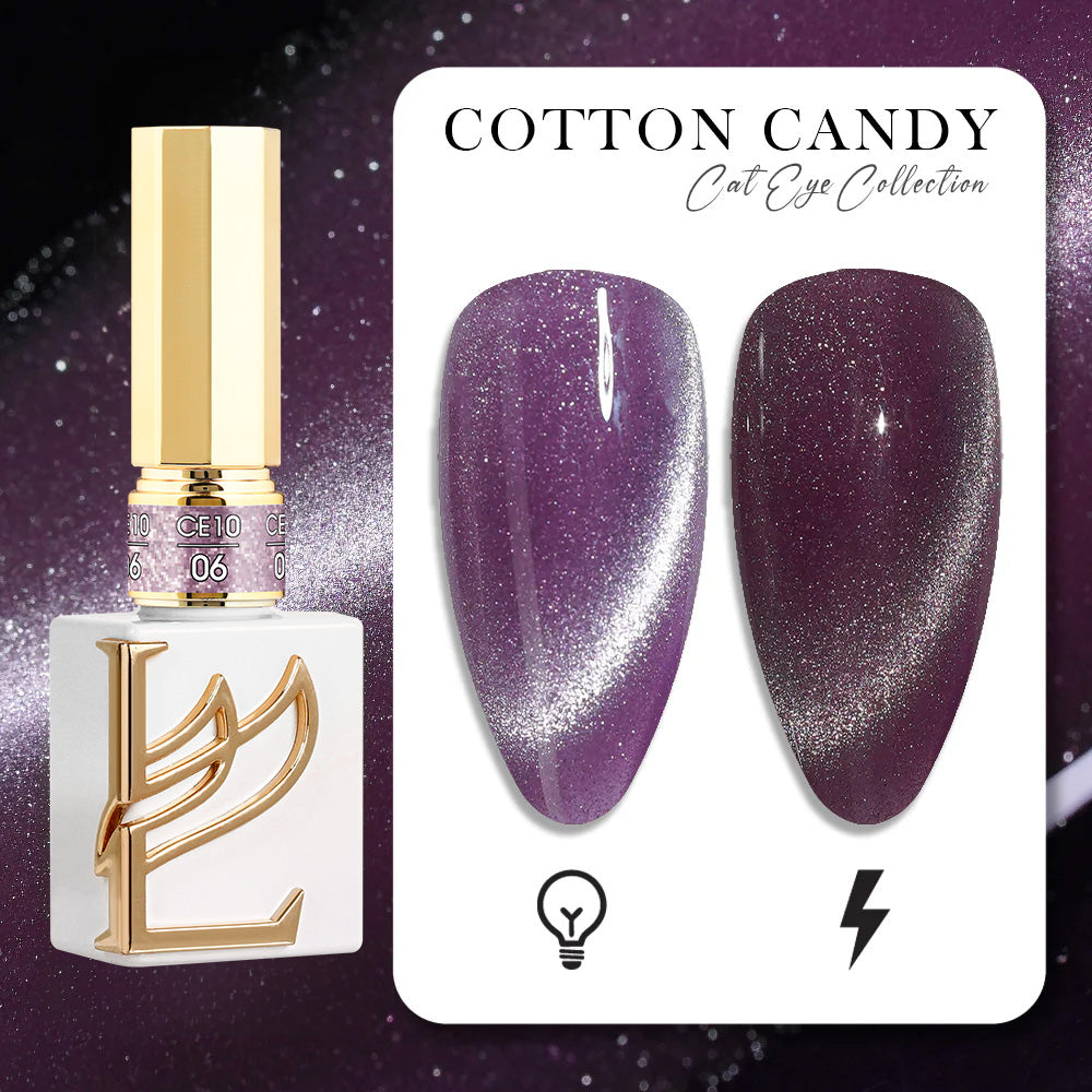 LAVIS Cat Eyes CE10 - 06 (Ver1) - Gel Polish 0.5 oz -  Cotton Candy Collection
