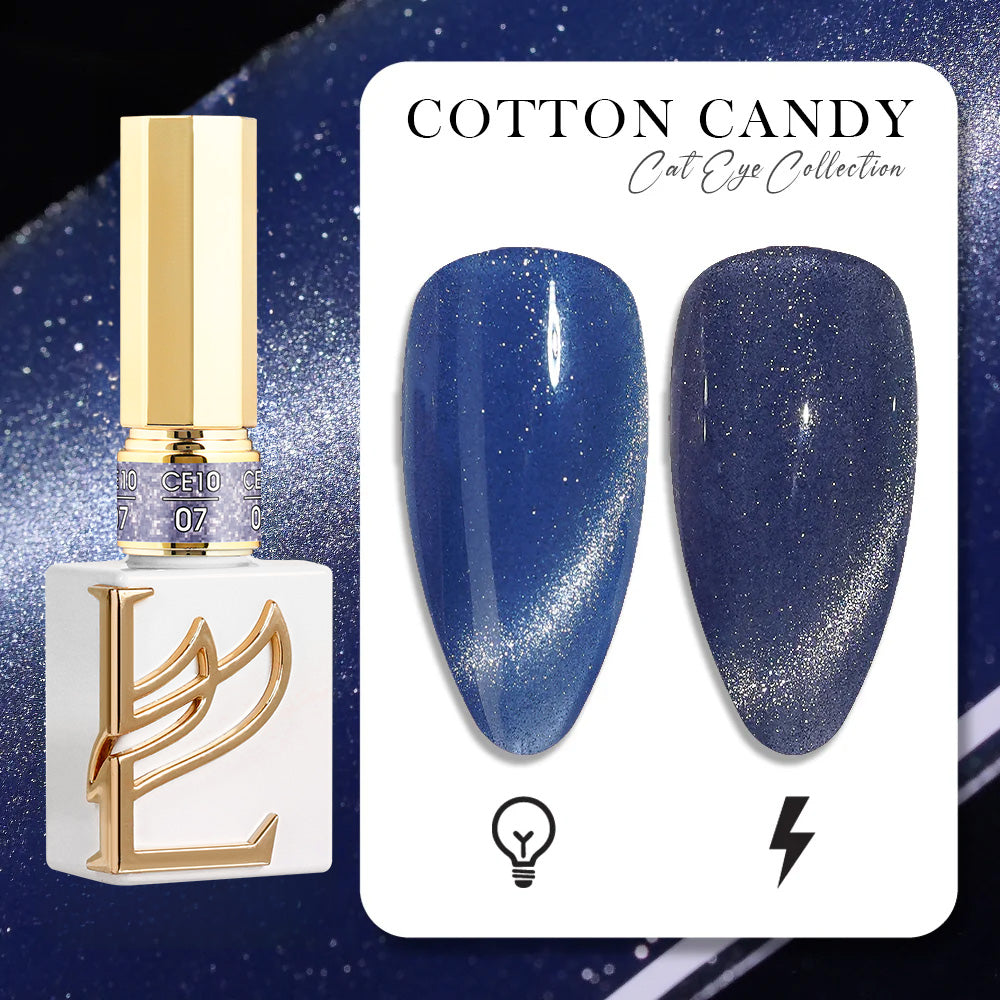 LAVIS Cat Eyes CE10 - 07 (Ver1) - Gel Polish 0.5 oz -  Cotton Candy Collection
