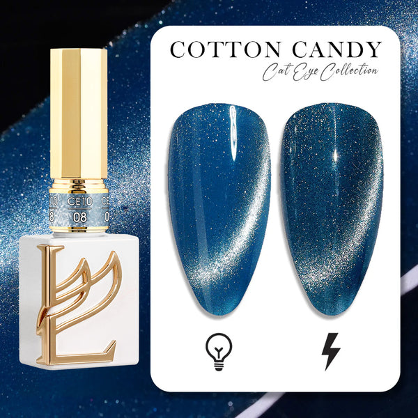 LAVIS Cat Eyes CE10 - 08 (Ver1) - Gel Polish 0.5 oz -  Cotton Candy Collection