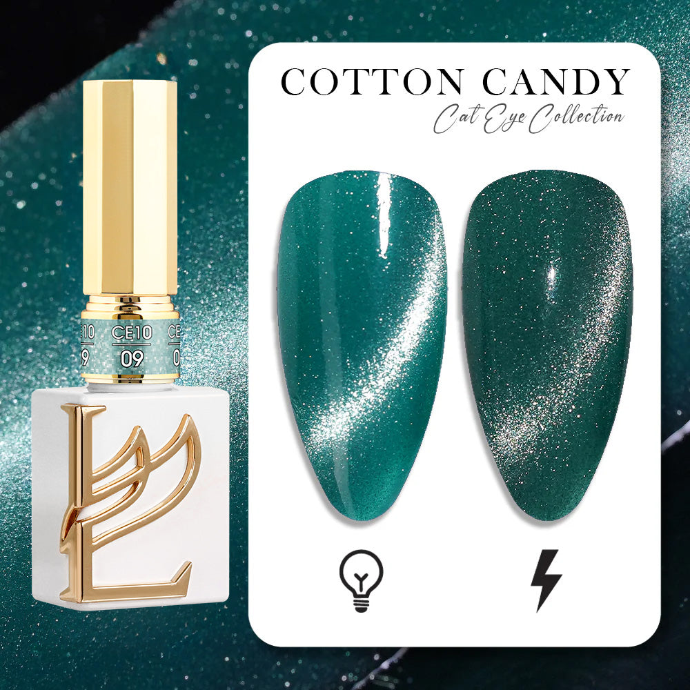 LAVIS Cat Eyes CE10 - 09 (Ver1) - Gel Polish 0.5 oz -  Cotton Candy Collection