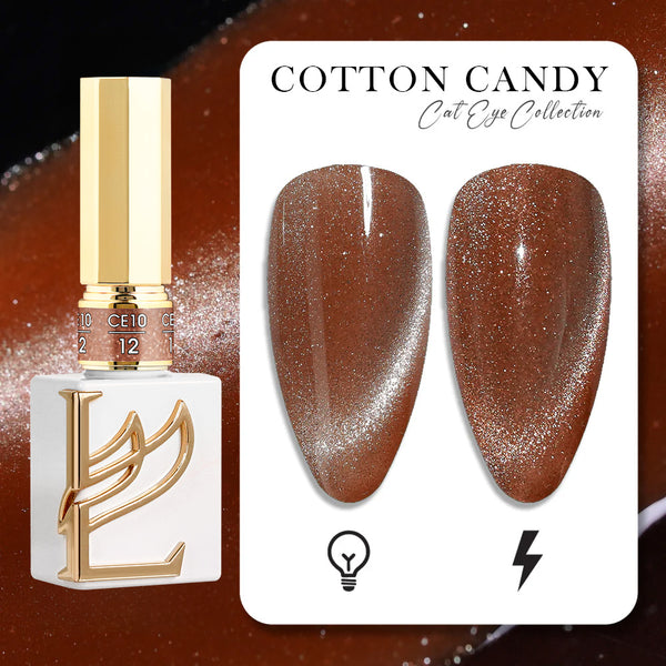 LAVIS Cat Eyes CE10 - 12 (Ver1) - Gel Polish 0.5 oz -  Cotton Candy Collection
