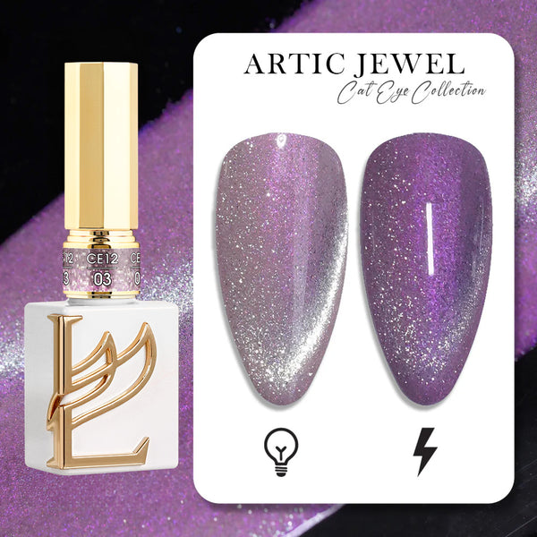 LAVIS Cat Eyes CE12 - 03 (Ver1) - Gel Polish 0.5 oz - Artic Jewel Collection