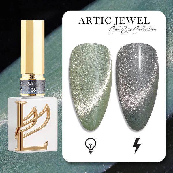 LAVIS Cat Eyes CE12 - 08 (Ver1) - Gel Polish 0.5 oz - Artic Jewel Collection