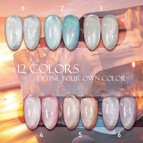 LAVIS Cat Eyes CE12 - 06 (Ver2) - Gel Polish 0.5 oz - Crimson Frost Collection