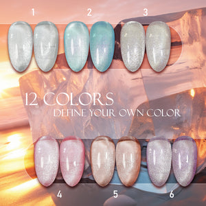 LAVIS Cat Eyes CE12 - 02 (Ver2) - Gel Polish 0.5 oz - Crimson Frost Collection