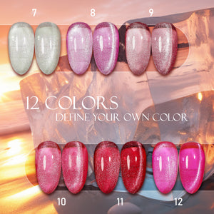 LAVIS Cat Eyes CE12 - 03 (Ver2) - Gel Polish 0.5 oz - Crimson Frost Collection