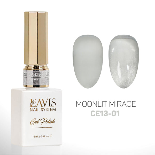 LAVIS Cat Eyes CE13 (Ver2) - 01 - Gel Polish 0.5 oz - Moonlit Mirage Collection
