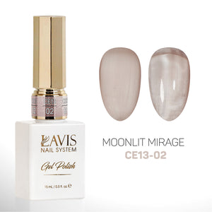 LAVIS Cat Eyes CE13 (Ver2) - Set 12 - Gel Polish 0.5 oz - Moonlit Mirage Collection