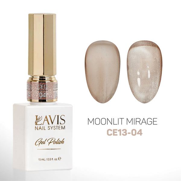 LAVIS Cat Eyes CE13 (Ver2) - Set 12 - Gel Polish 0.5 oz - Moonlit Mirage Collection