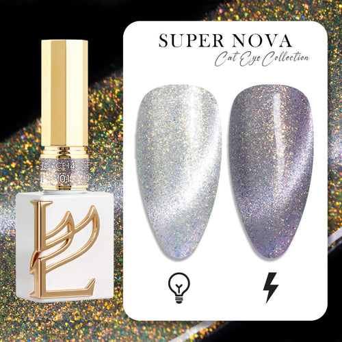LAVIS Cat Eyes CE14 - 01 (Ver1) - Gel Polish 0.5 oz - Super Nova Collection