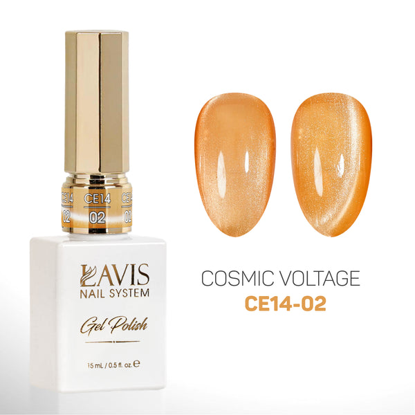LAVIS Cat Eyes CE14 - 02 - Gel Polish 0.5 oz - Cosmic Voltage Collection