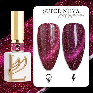 LAVIS Cat Eyes CE14 - 02 (Ver1) - Gel Polish 0.5 oz - Super Nova Collection