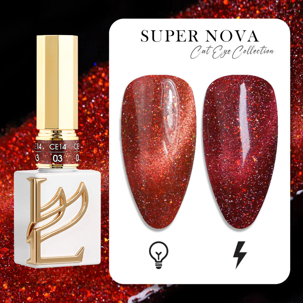 LAVIS Cat Eyes CE14 - 03 (Ver1) - Gel Polish 0.5 oz - Super Nova Collection