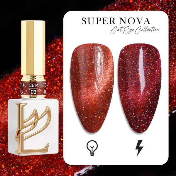 LAVIS Cat Eyes CE14 - 03 (Ver1) - Gel Polish 0.5 oz - Super Nova Collection