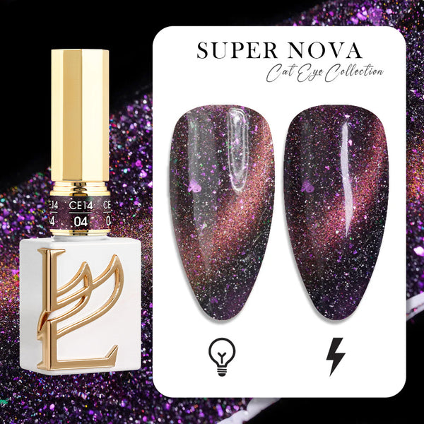 LAVIS Cat Eyes CE14 - 04 (Ver1) - Gel Polish 0.5 oz - Super Nova Collection