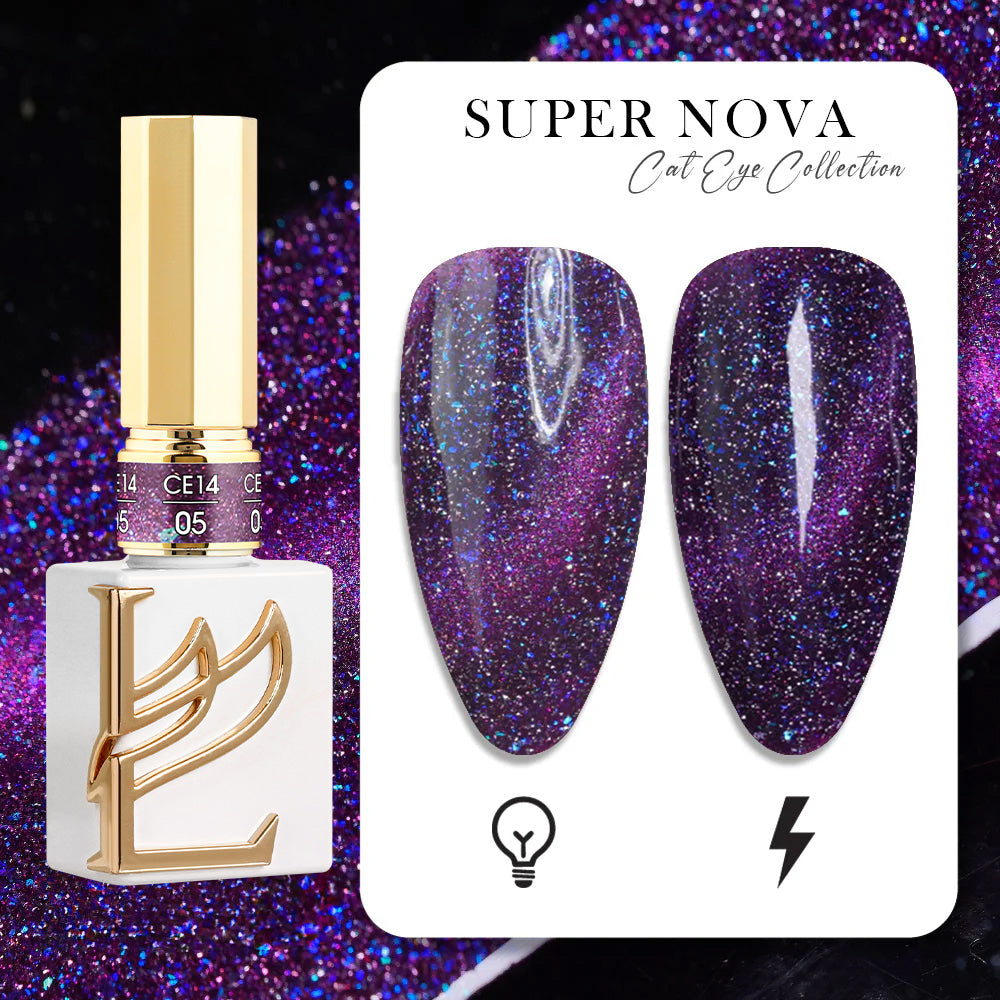 LAVIS Cat Eyes CE14 - 05 (Ver1) - Gel Polish 0.5 oz - Super Nova Collection