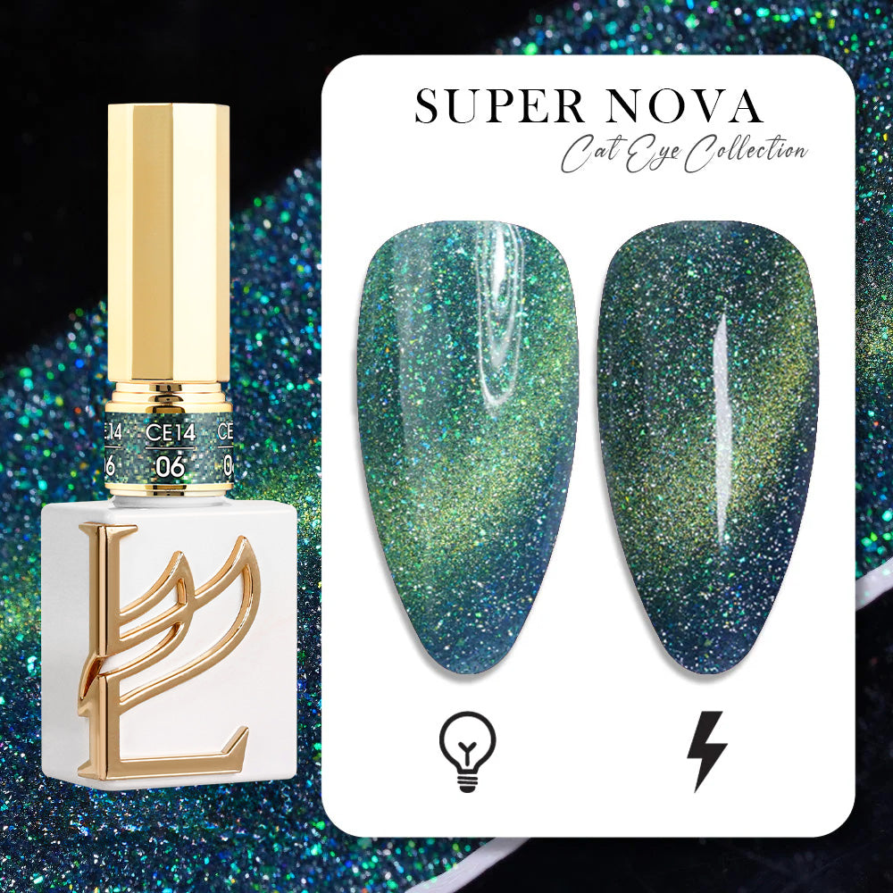 LAVIS Cat Eyes CE14 - 06 (Ver1) - Gel Polish 0.5 oz - Super Nova Collection