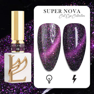 LAVIS Cat Eyes CE14 - 08 (Ver1) - Gel Polish 0.5 oz - Super Nova Collection