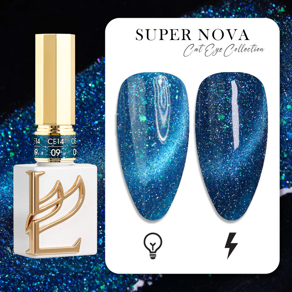 LAVIS Cat Eyes CE14 - 09 (Ver1) - Gel Polish 0.5 oz - Super Nova Collection