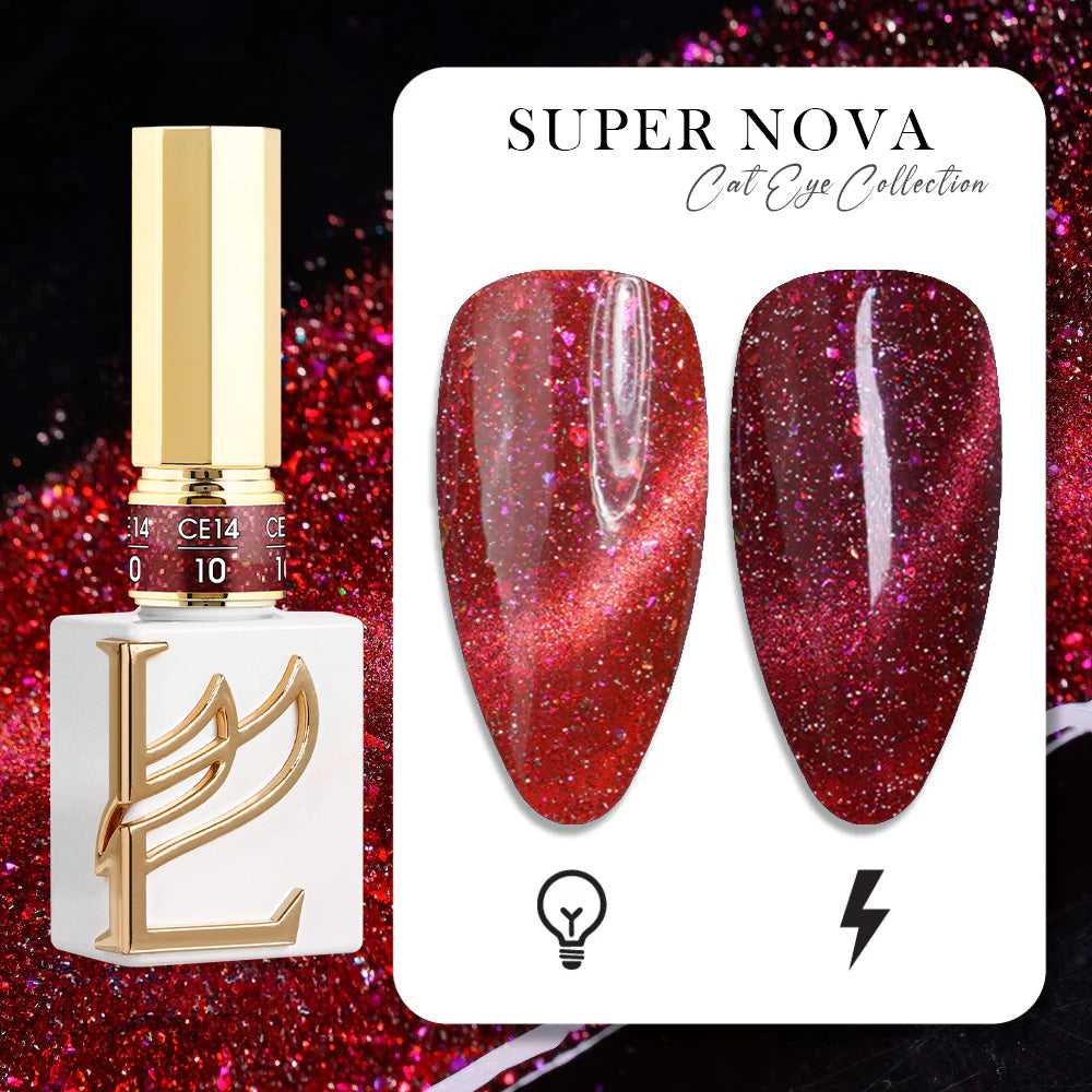 LAVIS Cat Eyes CE14 - 10 (Ver1) - Gel Polish 0.5 oz - Super Nova Collection