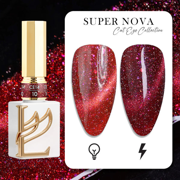 LAVIS Cat Eyes CE14 - 10 (Ver1) - Gel Polish 0.5 oz - Super Nova Collection