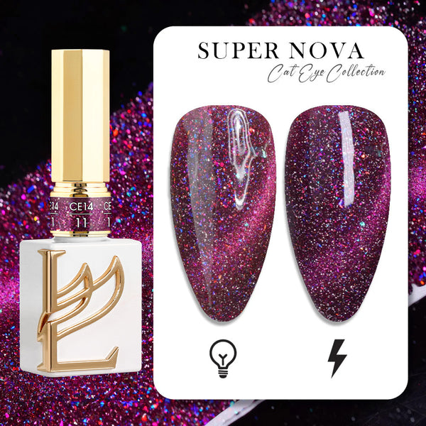 LAVIS Cat Eyes CE14 - 11 (Ver1) - Gel Polish 0.5 oz - Super Nova Collection