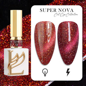 LAVIS Cat Eyes CE14 - 12 (Ver1) - Gel Polish 0.5 oz - Super Nova Collection