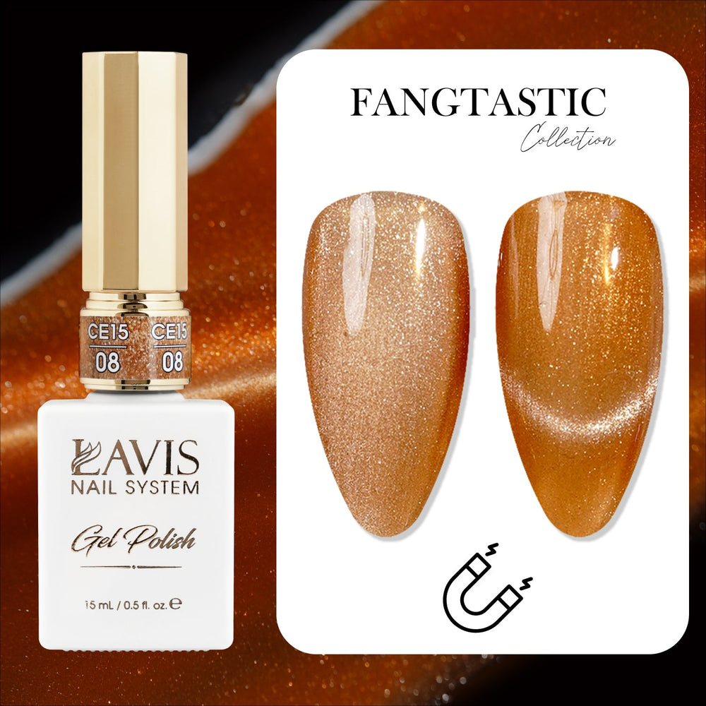 LAVIS Cat Eyes CE15 - 08 - Gel Polish 0.5 oz - Fangtastic Collection