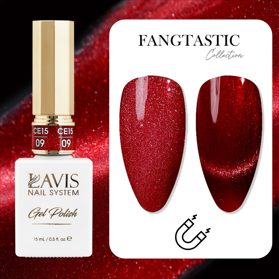 LAVIS Cat Eyes CE15 - 09 - Gel Polish 0.5 oz - Fangtastic Collection