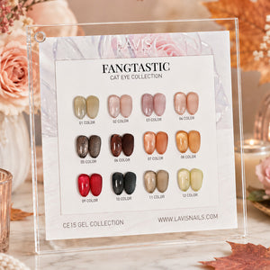 LAVIS 9D Cat Eyes CE15 - Set 12 - Gel Polish 0.5 oz - Fangtastic Collection