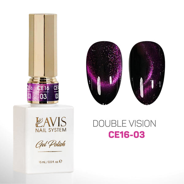 LAVIS Cat Eyes CE16 - 03 - Gel Polish 0.5 oz - Double Vision Collection