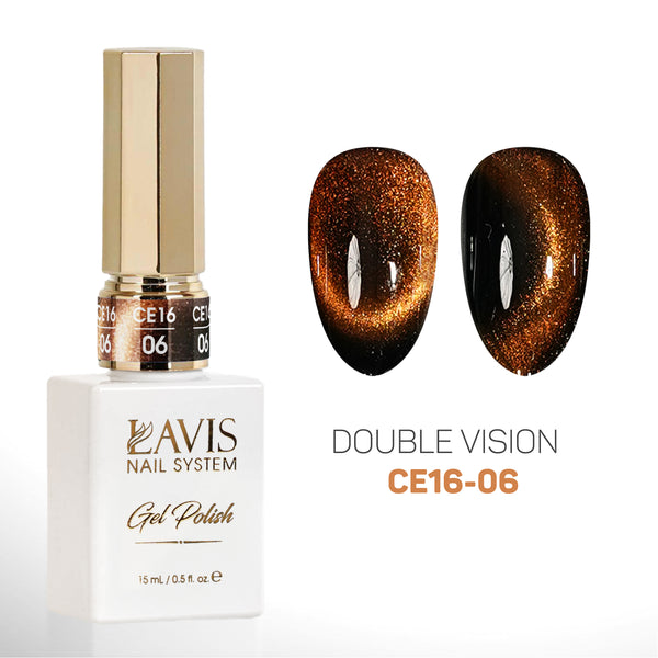 LAVIS Cat Eyes CE16 - 06 - Gel Polish 0.5 oz - Double Vision Collection