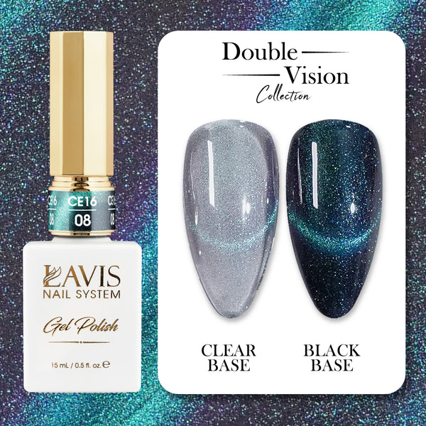 LAVIS Cat Eyes CE16 - 08 - Gel Polish 0.5 oz - Double Vision Collection