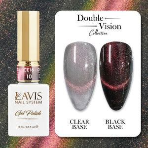 LAVIS Cat Eyes CE16 - 10 - Gel Polish 0.5 oz - Double Vision Collection