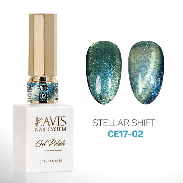 LAVIS Cat Eyes CE17 - Set 12 - Gel Polish 0.5 oz - Stellar Shift Collection