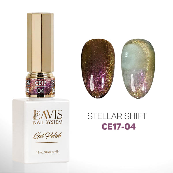 LAVIS Cat Eyes CE17 - Set 12 - Gel Polish 0.5 oz - Stellar Shift Collection