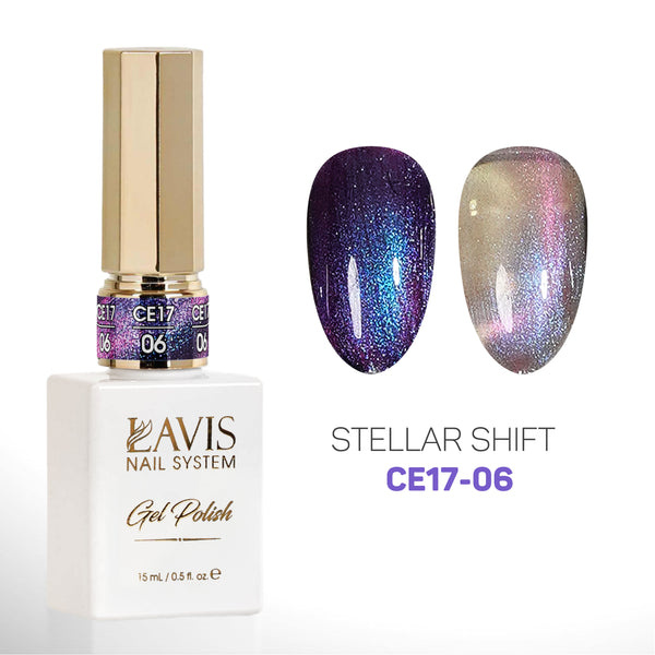 LAVIS Cat Eyes CE17 - Set 12 - Gel Polish 0.5 oz - Stellar Shift Collection
