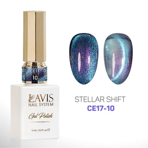 LAVIS Cat Eyes CE17 - Set 12 - Gel Polish 0.5 oz - Stellar Shift Collection