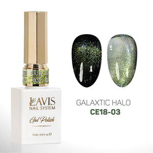 LAVIS Cat Eyes CE18 - 03 - Gel Polish 0.5 oz - Galaxtic Halo Collection