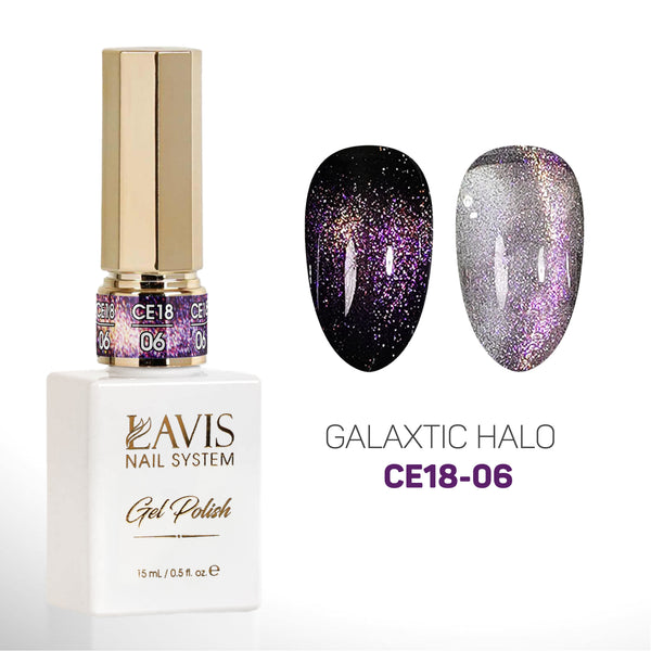 LAVIS Cat Eyes CE18 - 06 - Gel Polish 0.5 oz - Galaxtic Halo Collection