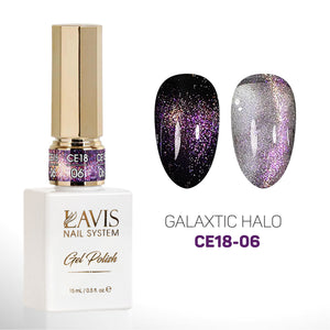 LAVIS Cat Eyes CE18 - Set 12 - Gel Polish 0.5 oz - Galaxtic Halo Collection