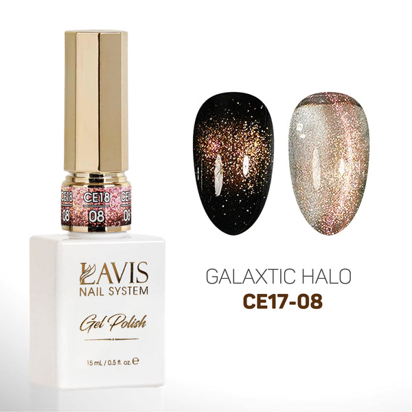 LAVIS Cat Eyes CE18 - 08 - Gel Polish 0.5 oz - Galaxtic Halo Collection