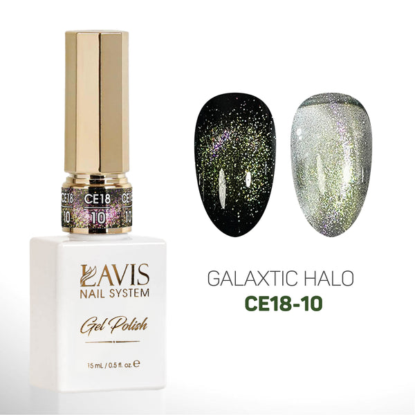 LAVIS Cat Eyes CE18 - Set 12 - Gel Polish 0.5 oz - Galaxtic Halo Collection