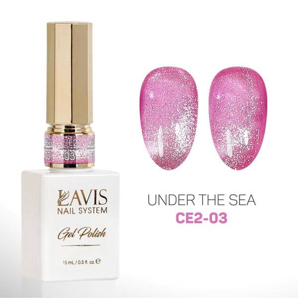 LAVIS Cat Eyes CE2 - 03 - Gel Polish 0.5 oz - Under The Sea