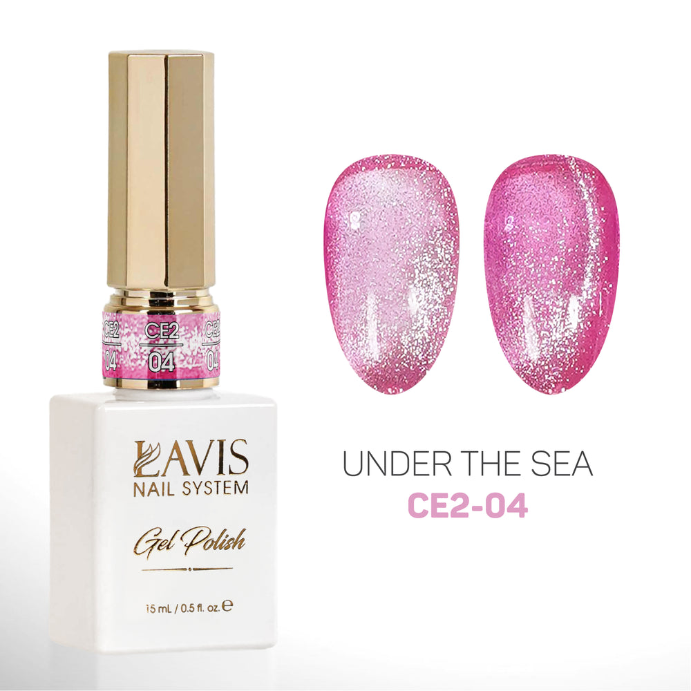 LAVIS Cat Eyes CE2 - 04 - Gel Polish 0.5 oz - Under The Sea